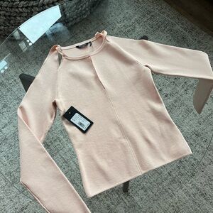 BNWT Marciano Twisted Sholdr Swtr Cameo Rose Formal Evening Size S